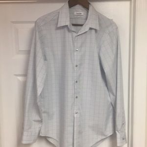 Calvin Klein Dress Shirt 16-34/35 White collar